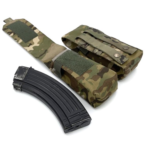 Подсумок на два магазина  Мультикам (multicam) Cordura 500D Molle закрытый | Зображення 6