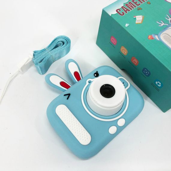 Дитячий цифровий фотоапарат X900 Rabbit Колір: блакитний | Зображення 9
