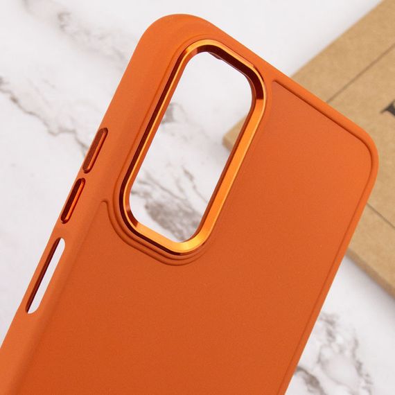 TPU чехол Bonbon Metal Style для Samsung Galaxy A34 5G Силикон, Оранжевый / Papaya | Зображення 4