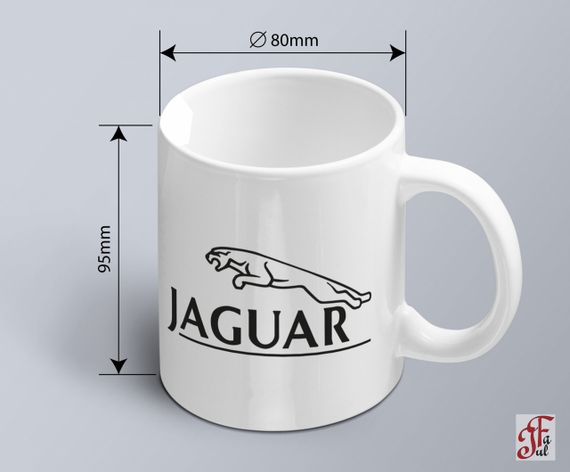 Чашка  з принтом авто логотип Jaguar  (02010102039) | Зображення 1