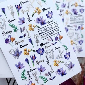 Фольгований слайдер RichColor 027 на водяній основі (6.5x9.5см)