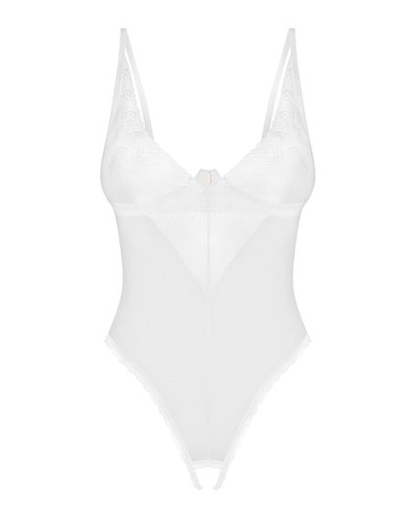 Боди з доступом Obsessive Alissium crotchless teddy, XS/S, лиф с мягкой чашкой, высокие трусики sexstyle | Зображення 2