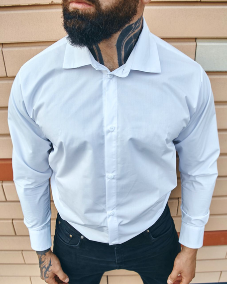 Сорочка класична білий S M | Зображення 2