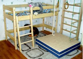 Кровать чердак, высота - 150см