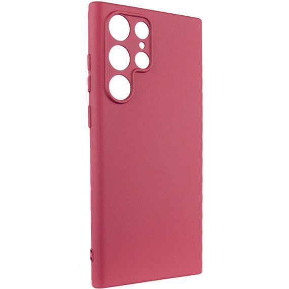 Чехол Silicone Cover Lakshmi Full Camera (A) для Samsung Galaxy S24 Ultra Бордовый / Marsala