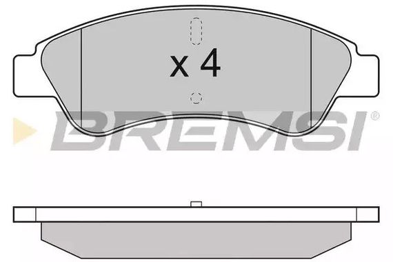 Гальмівні колодки Boxer/Ducato/Jumper (06-21), Bremsi (BP3286) | Зображення 2
