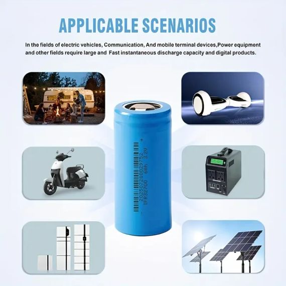 Циліндричний літій-іонний акумулятор 32700 6000mAh 5C Високої потужності 3.2V Акумуляторна батарея | Зображення 5