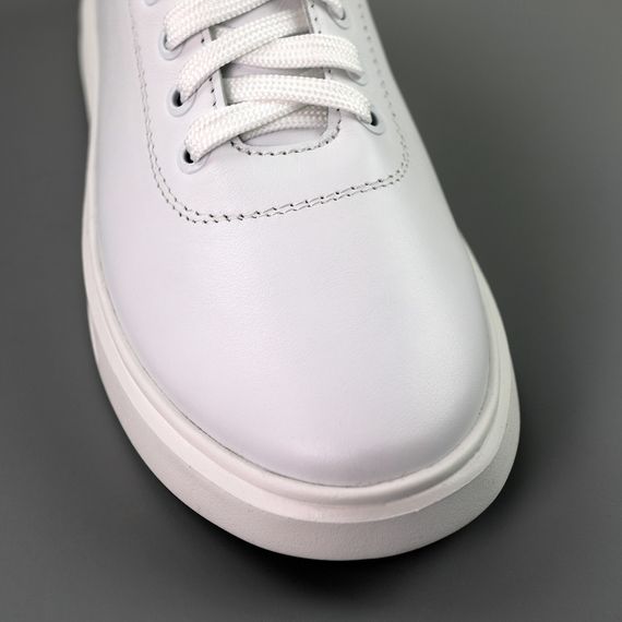 Кеди жіночі шкіряні 591364 Білі 36 37 38 39 40 41 | Зображення 3