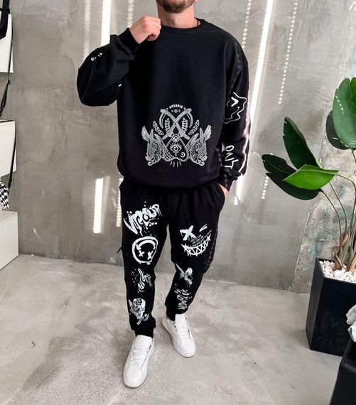 костюм світшот штани ДТФ | Зображення 1