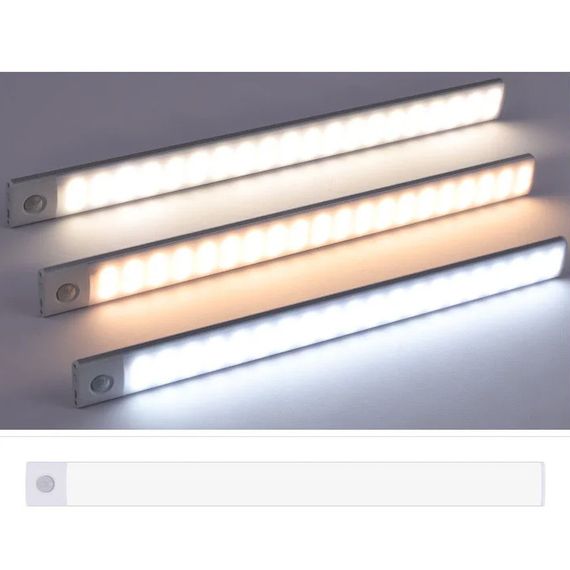 Сенсорний світильник LED з датчиком руху MZ-L1803 (35*11,5*100mm) White | Зображення 1