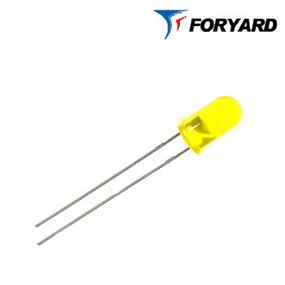 Світлодіод Жовтий 5 мм. FYL5013 UYD 590nm 1000 МКД (круглий, матовий), 60 ° FORYARD