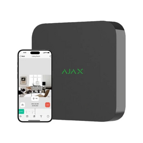 Сетевой видеорегистратор Ajax NVR (16ch) black, разрешение до 4К, емкость
