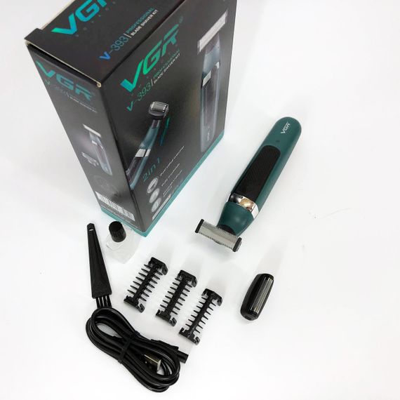 Електробритва з бритвеною насадкою VGR V-393, Багатофункціональний тример для стрижки волосся LA-669 і бороди | Зображення 4