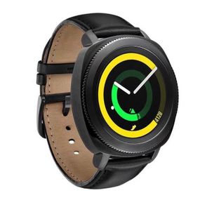 Шкіряний ремінець Primo для годинника Samsung Sport Gear (SM-R600) - Black