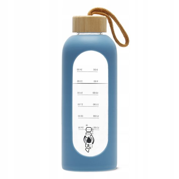 Пляшка для води спортивна 4FIZJO 750 мл скляна Blue (P-5905973404181) | Зображення 4