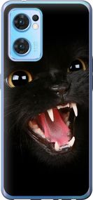 Чехол на Oppo Reno7 5G Чёрная кошка "932u-2669-17620"