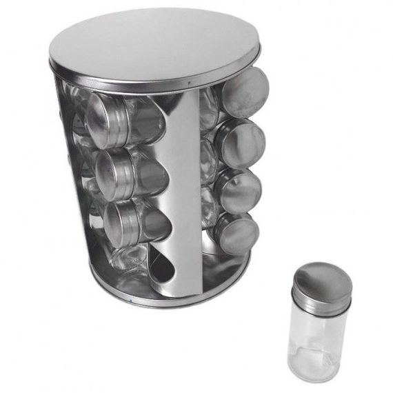 Набір для спецій на підставці для дому UNIQUE UN-1303 Баночка приправ з кришкою-шейкером PV-24 | Зображення 1