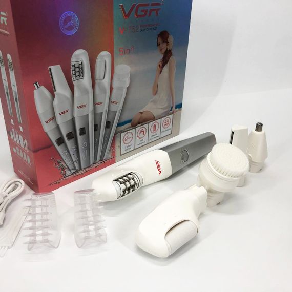 Пемза для удаления мозолей на ногах руках VGR, Триммер с насадками для женщин Эпиляторы всех зон JY-81