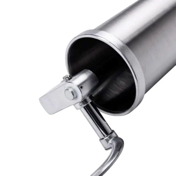 Вертикальний шприц для ковбаси 2,5 л з нержавіючої сталі шприц ковбасний 4 насадки 16788-6 | Зображення 7