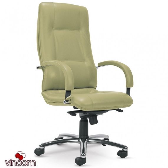 Кресло Новый Стиль STAR steel chrome (Кожа Сплит SP-A) | Зображення 5