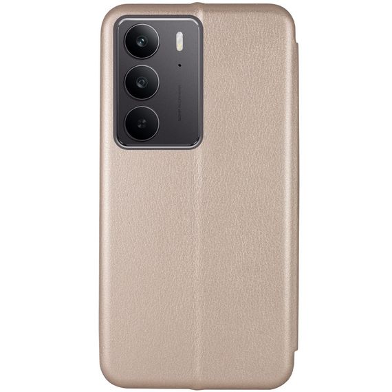 Кожаный чехол-книжка Classy для Realme C75 / C75x Золотой | Зображення 1