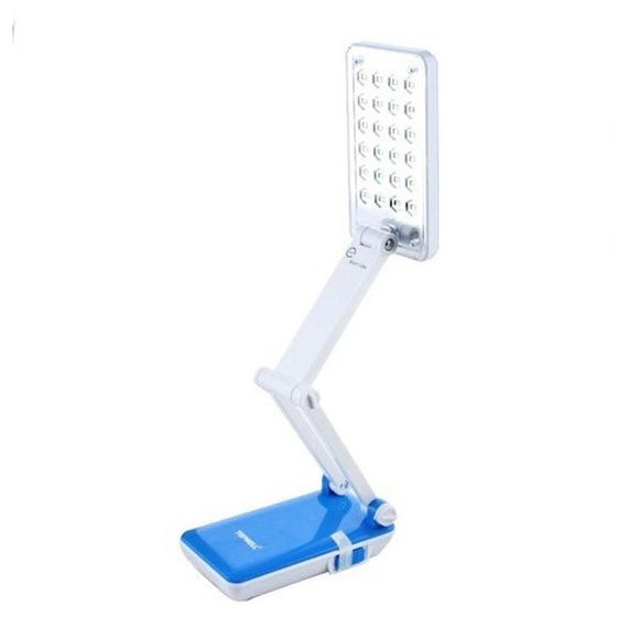 Настольная лампа Topwell 1019 Голубая аккумуляторная светодиодная регуляция уровня наклона. Цвет: синий HK-42