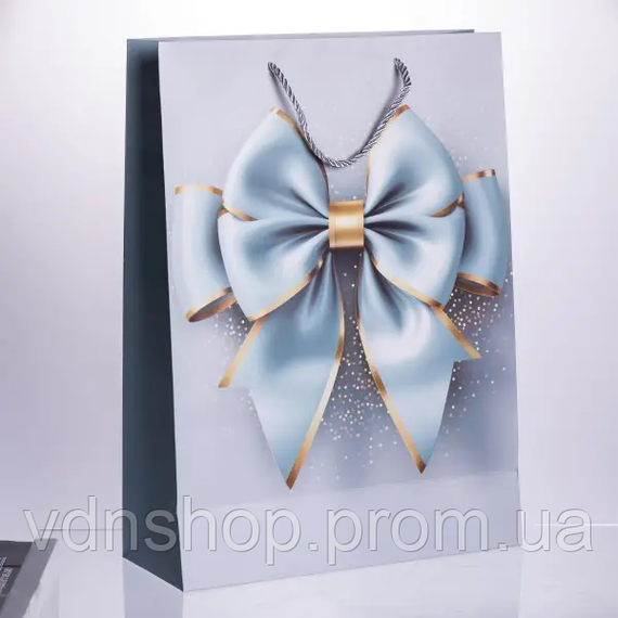 Набір подарункових пакетів з паперу 12 шт Бант 30×12×42 см HP-10359-14 | Зображення 4