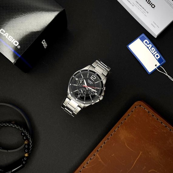 Чоловічий годинник Casio MTP-1374D-1A | Зображення 1