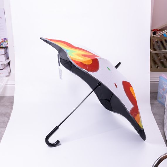 Парасолька дитяча механічна елегантна з принтом міцна надійна з поліестеру діаметр 90 см Білий HP-23-13W | Зображення 8