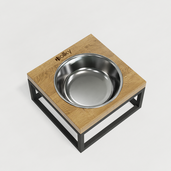 Миска на підставці для котів і маленьких собак Hollky Base Solo S (1 × 0,45 л) Solo S-18187-GRNT | Зображення 7