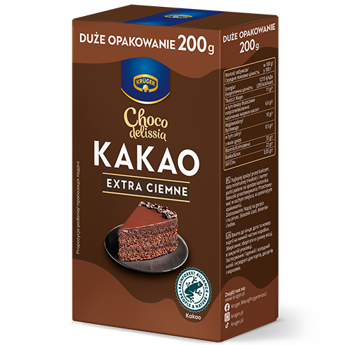 Какао-порошок натуральний темний Kruger Ciemne, 200 г, Польща БЕЗ ГЛЮТЕНА