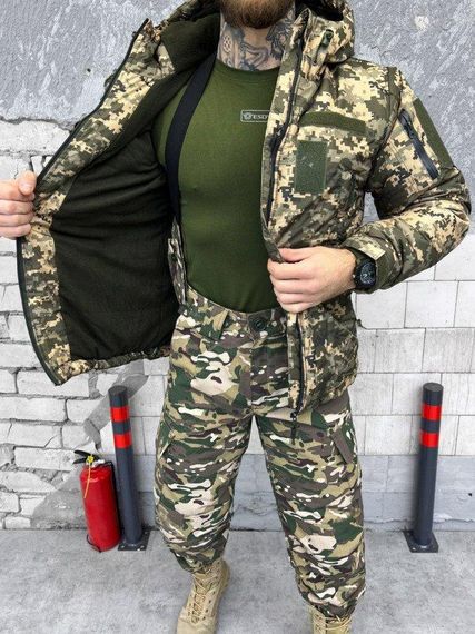 Зимняя тактическая куртка пиксель lieutenant  ВТ6843 | Зображення 8
