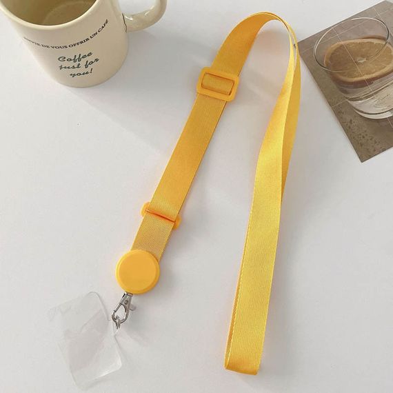 Шнурок для телефона (широкий) 150см Yellow | Зображення 1