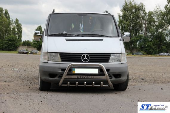 Кенгурятник WT003/4 (нерж.) без надписи, 60мм для Mercedes Vito W638 1996-2003 гг | Зображення 3