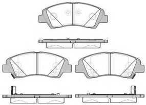 Колодка гальм. диск. HYUNDAI i10 (IA) (1213-) передн. (вир-во REMSA) REMSA 158302 на HYUNDAI GRAND i10 (IA)