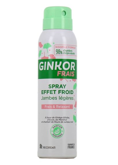 Освіжаючий спрей для зняття втоми ніг Recordati Ginkor Frais 125мл