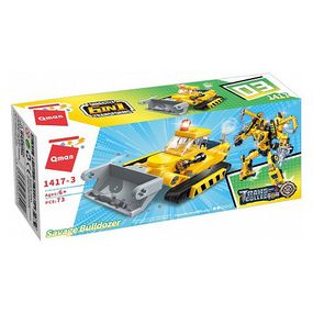 Детский Конструктор Qman 1417-1-6 стройтехника, 79 дет Savage Bulldozer