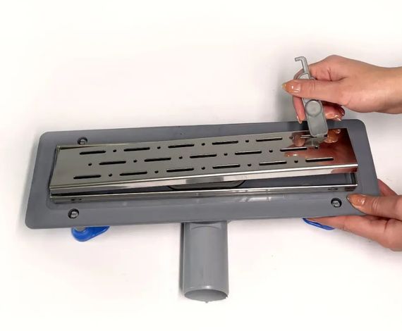 Душевой канал Maxiflow Prime Legal 33 см решетка Дождь 4024.0Y050K.033.1 | Зображення 4