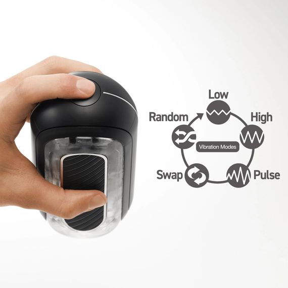 Мастурбатор Tenga Flip Zero Gravity Electronic Vibration Black | Зображення 6