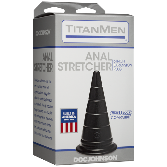 Анальний стимулятор Doc Johnson TitanMen - Anal Stretcher 6 Inch Plug, діаметр 6,6 см | Зображення 1