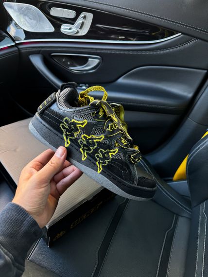 Кроссовки kappa fatty Black Yellow , Вьетнам kp001 40 25.5 | Зображення 7