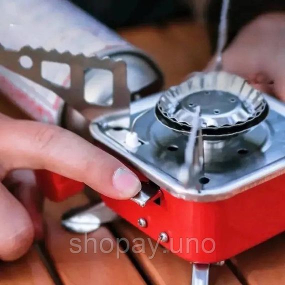 Туристична газова плитка з клапаном, Хороший газовий пальник, Туристична похідна газова плита UB-79 | Зображення 3