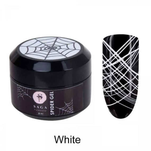 Паутинка SAGA Professional №1 (белая) 8мл | Зображення 1