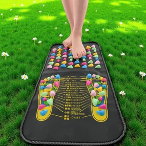 Килимок масажний ортопедичний для ніг і спини з камінням, доріжка масажна для ніг і спини