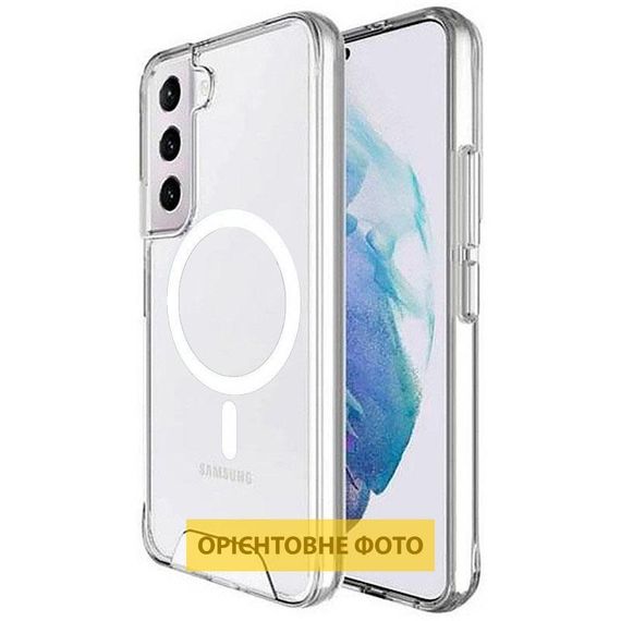Чехол TPU Space Case with MagSafe для Samsung Galaxy S25 Edge Прозрачный