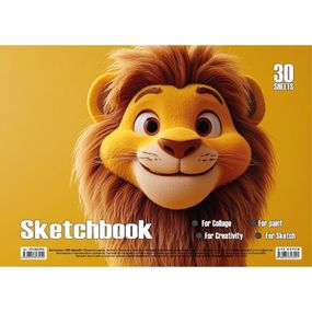 Альбом для малювання Лев KT13022503 пружина 30 аркушів