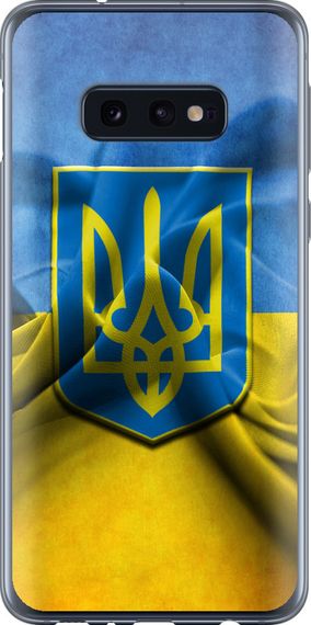 Чехол на Samsung Galaxy S10e Флаг и герб Украины 1 "375u-1646-17620"