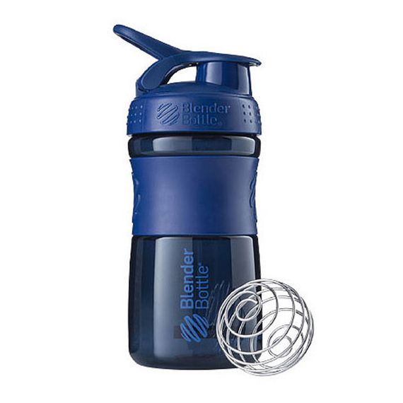 Шейкер спортивний (пляшка) BlenderBottle SportMixer 20oz/590ml Navy (Original) | Зображення 3