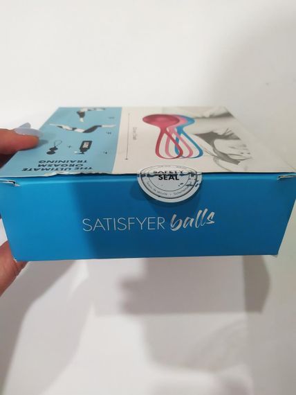 (СОРВАНА ПЛОМБА) Набор вагинальных шариков Satisfyer Strengthening Balls 3 pieces Training Set (3шт) sexstyle | Зображення 2