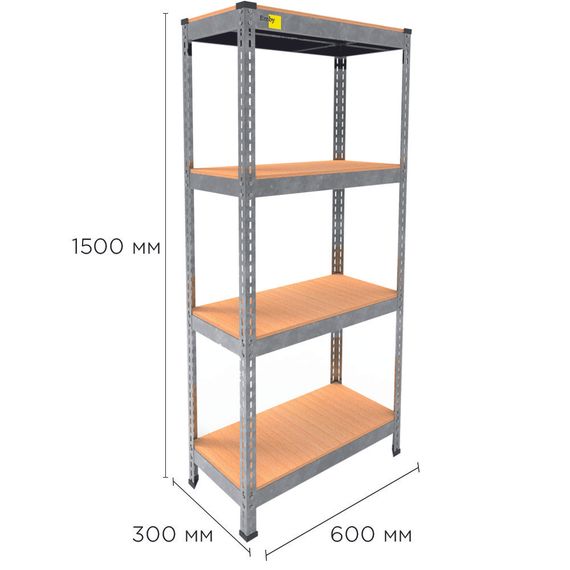 Металевий стелаж MRL-1500 ( 600x300) оцинкований